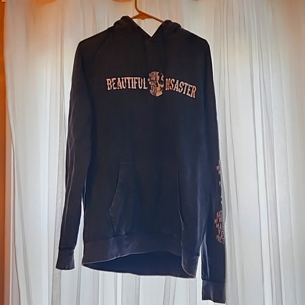 Beautiful Disaster Large Pullover Hoodie